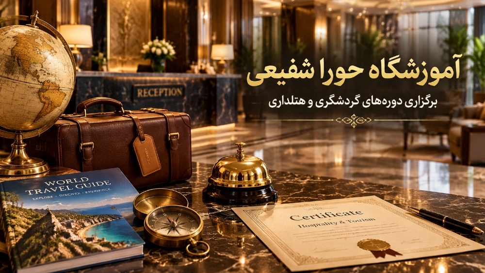 برگزاری دوره های گردشگری و هتلداری در آموزشگاه حورا شفیعی برگزاری دوره های گردشگری و هتلداری در آموزشگاه حورا شفیعی
